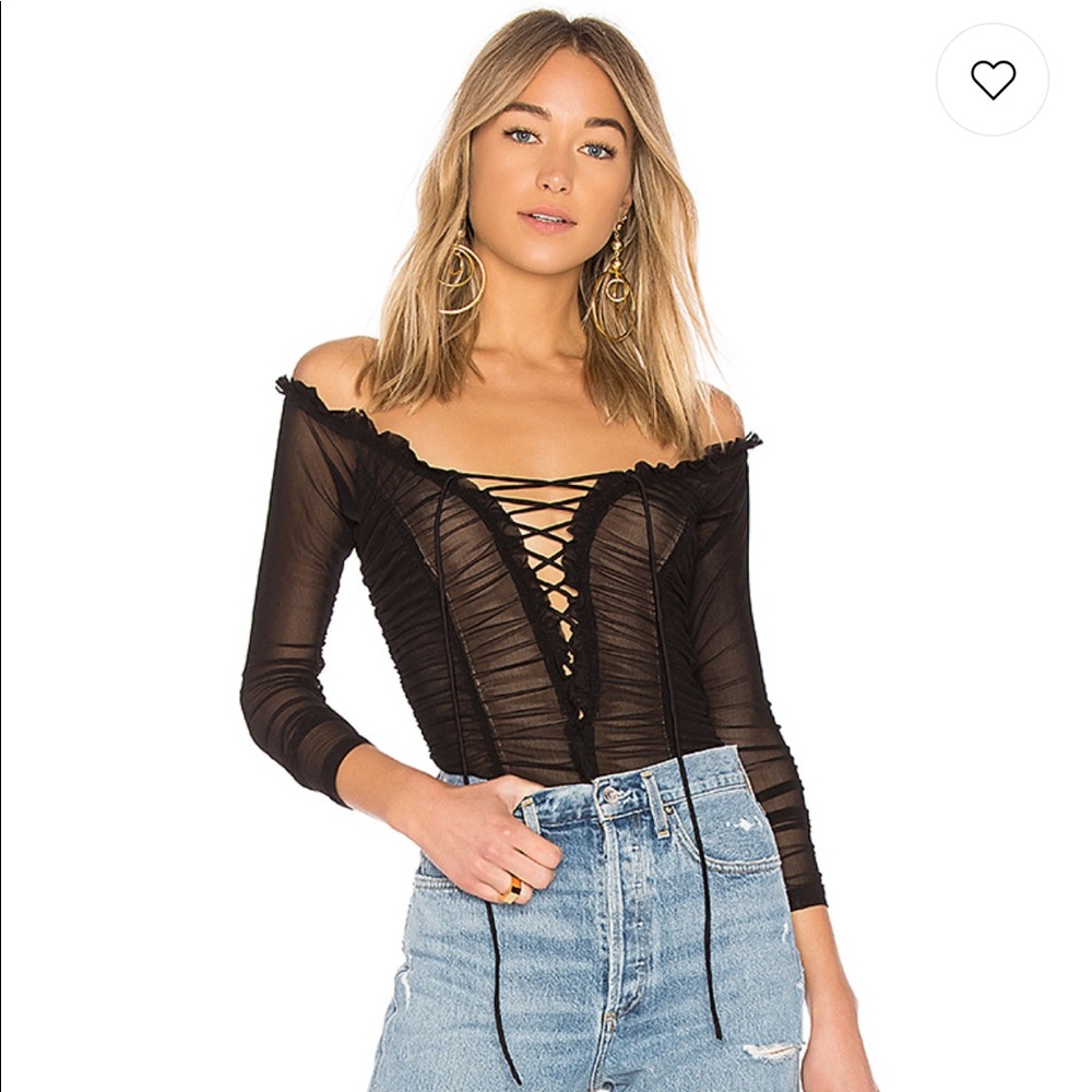 Majorelle cleo lace up body suit